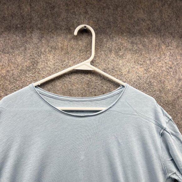 All Saints Shirt Mens Large Blue Crew Neck Short Sleeve Tee Lightweight - Picture 11 of 12